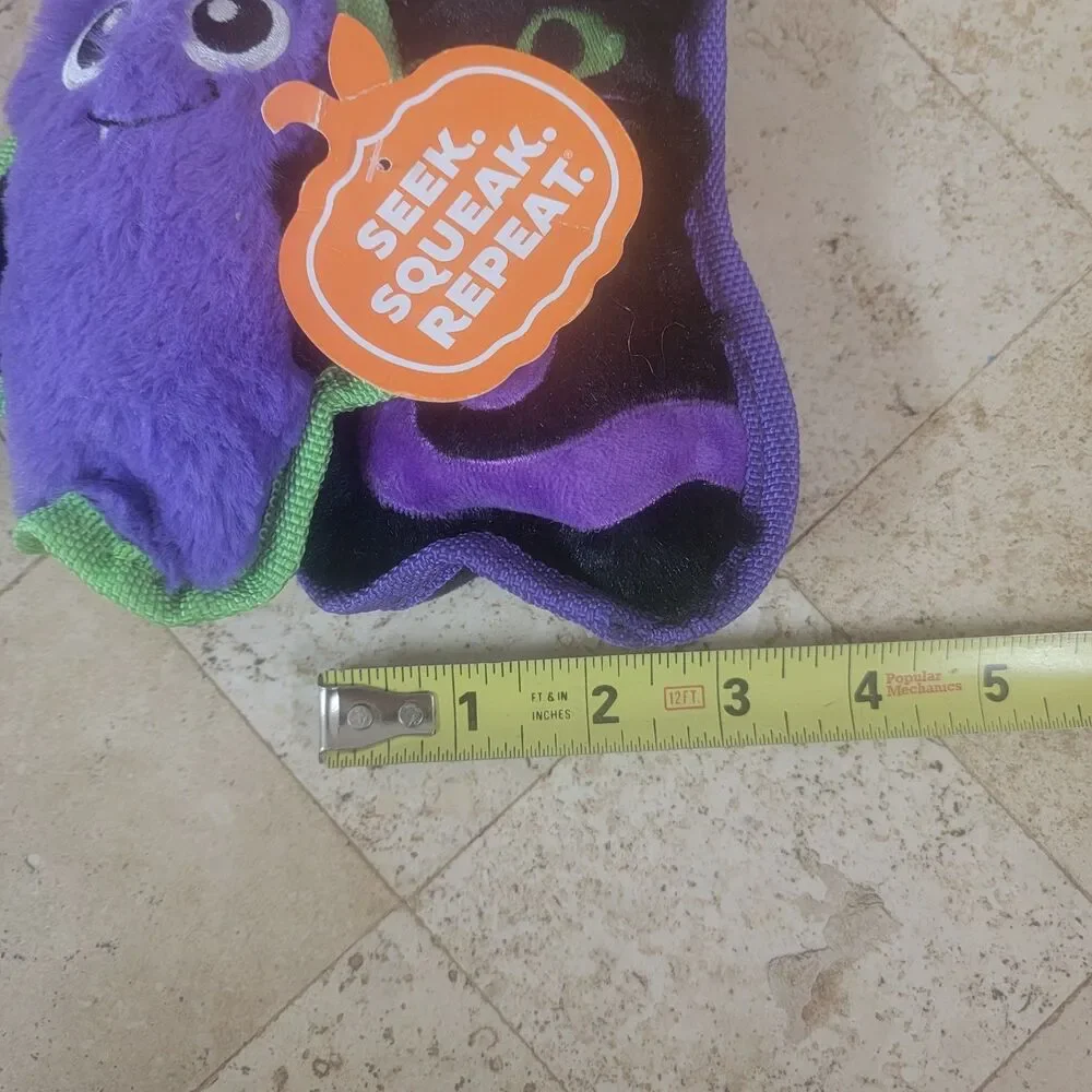 Outward Hound Durablez Cat Bat Dog Toys Halloween Squeaky 2 Pack NWT Reinforced